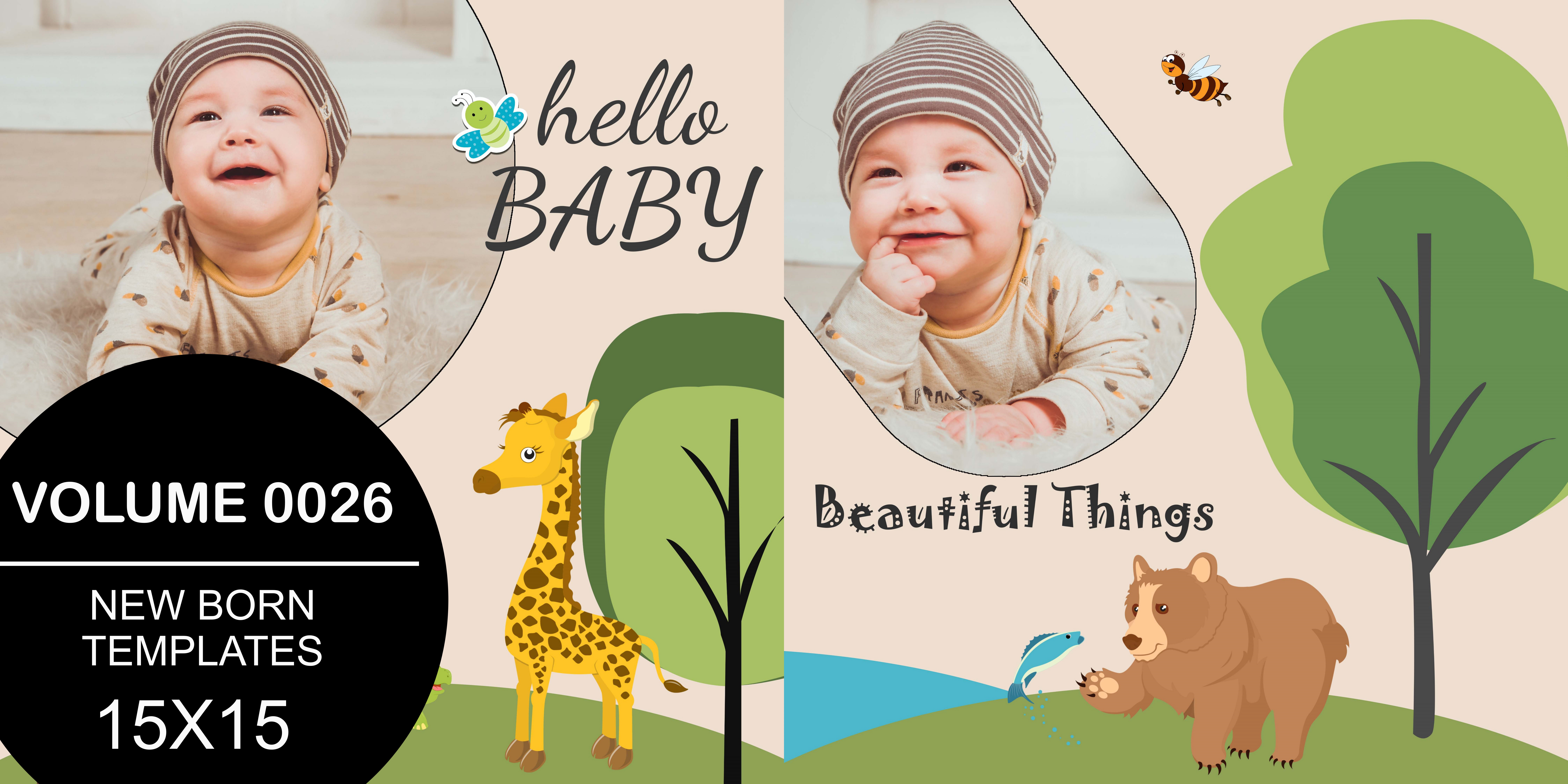 New Born Templates 15X15 - 0026